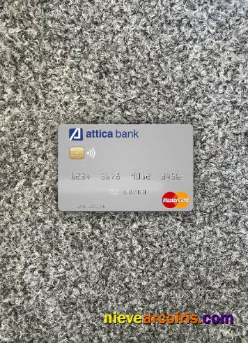 Greece Attica Bank mastercard photolook